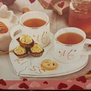 Mr and Mrs mugs and plates